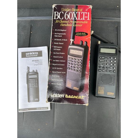 Uniden Bearcat BC60XLT-1 30 Channel Programmable Handheld Scanner -New-see notes - Picture 1 of 3